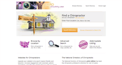 Desktop Screenshot of chirodirectory.com